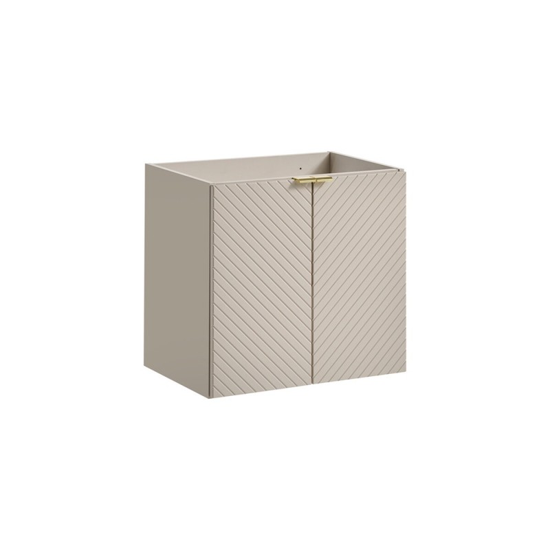 Dulap lavoar Viva Cashmere, MDF, PAL melaminat, cashmir mat, 2 usi, L.60 cm, VIVA CASHMERE 82-60-2D