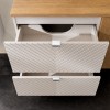 Dulap lavoar Viva Cashmere, MDF, PAL melaminat, cashmir mat, 2 sertare, L.60 cm, VIVA CASHMERE 82-60-2S
