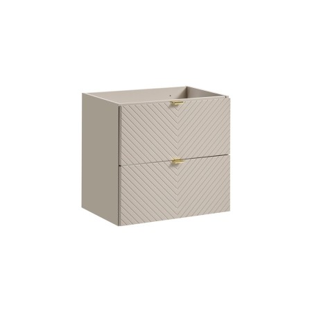 Dulap lavoar Viva Cashmere, MDF, PAL melaminat, cashmir mat, 2 sertare, L.60 cm, VIVA CASHMERE 82-60-2S