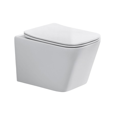 Vas de toaleta Wall Hung, ceramica, alb lucios, H.36 cm, WALL HUNG TOILET WHITE ( E-1060A )