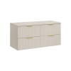 Set de mobilier de baie Adel Cashmere, MDF, PAL melaminat, blat cashmere mat, L.120 cm, SET-ADC B CASHMERE 120CM