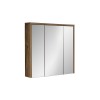 Dulap cu oglinda Hampton, MDF, PAL melaminat, stejar, 3 usi, L.80 cm, HAMPTON CONCRETE 84-80