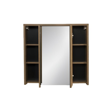 Dulap cu oglinda Hampton, MDF, PAL melaminat, stejar, 3 usi, L.80 cm, HAMPTON CONCRETE 84-80