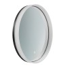 Oglinda Orion, metal, sticla, LED, 24W, alb neutru 4000K, IP44, D.80 cm, ORION LU LED 80