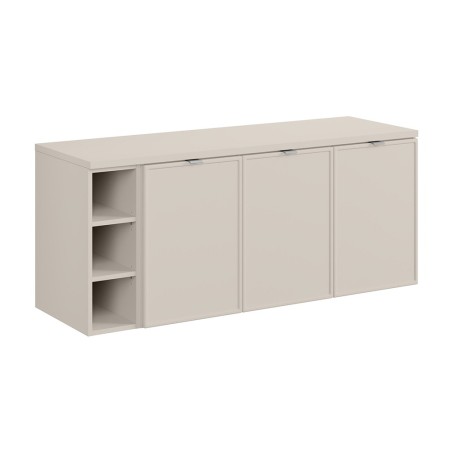 Set mobilier baie Bella Cashmere, MDF, PAL melaminat, cashmir mat, blat cashmir mat, L.140 cm, SET-BC B CASHMERE 140CM R