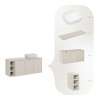 Set mobilier baie Bella Cashmere, MDF, PAL melaminat, cashmir mat, blat cashmir mat, L.140 cm, lavoar Nika, SET-BC B CASHMERE 140CM UN NIKA WH