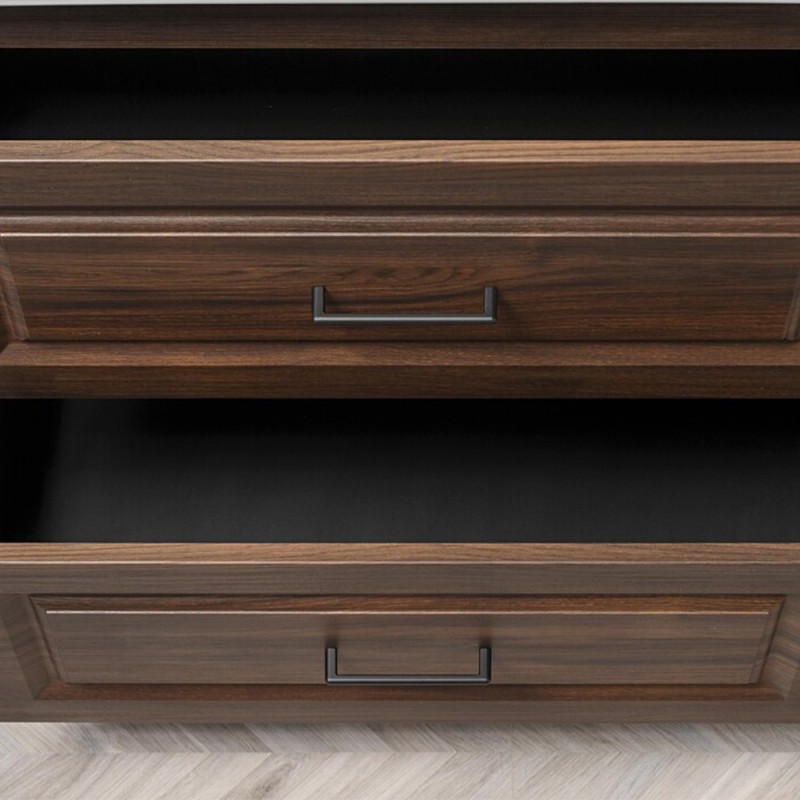 Set mobilier de baie Dorothy Ristretto, MDF, PAL melaminat, stejar ristretto, blat stejar ristretto, L.100 cm, SET-DOR B 100CM