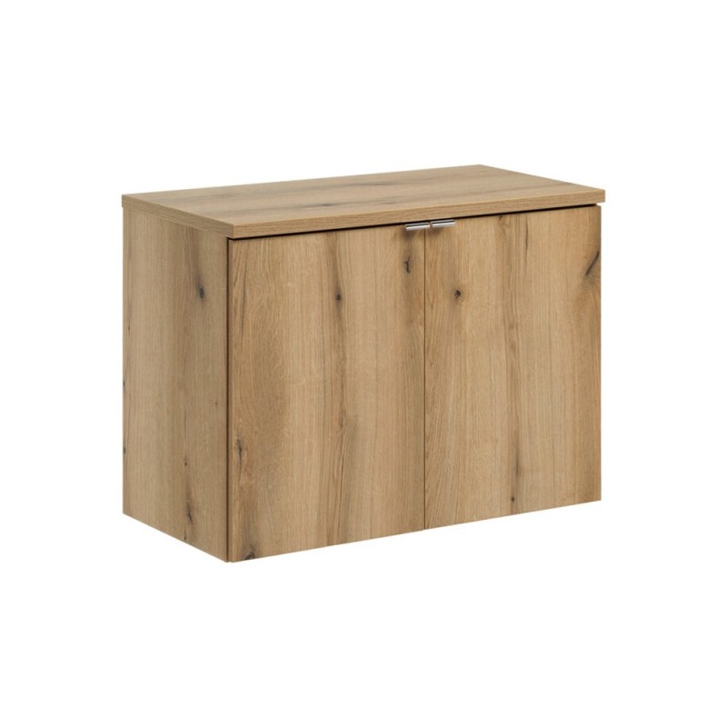 Set mobilier de baie Nova Oak, PAL melaminat, stejar evoke, blat stejar evoke, L.80 cm, SET-NOA B OAK 80CM D