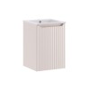 Set mobilier de baie Nova Cashmere, MDF, PAL melaminat, cashmir mat, lavoar Comad, L.40 cm, SET-NOC 40CM D SQUARE