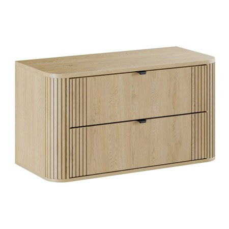 Set mobilier de baie Ovalia Cremona, MDF, PAL melaminat, stejar cremona, blat stejar cremona, L.100 cm, SET-OVC B CREMONA 100CM