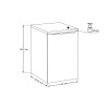 Set mobilier de baie Sombra Green, PAL melaminat, verde olive, blat verde olive, L.40 cm, SET-SOG B GREEN 40CM LB
