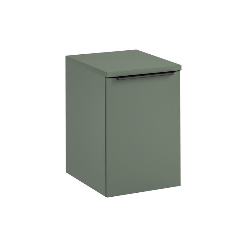 Set mobilier de baie Sombra Green, PAL melaminat, verde olive, blat verde olive, L.40 cm, SET-SOG B GREEN 40CM LB