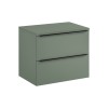 Set mobilier de baie Sombra Green, PAL melaminat, verde olive, blat verde olive, L.70 cm, SET-SOG B GREEN 70CM