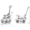 Masinuta pentru copii Mercedes-Benz G350D, plastic, rosu, L.35 cm, BLBK000007-RD