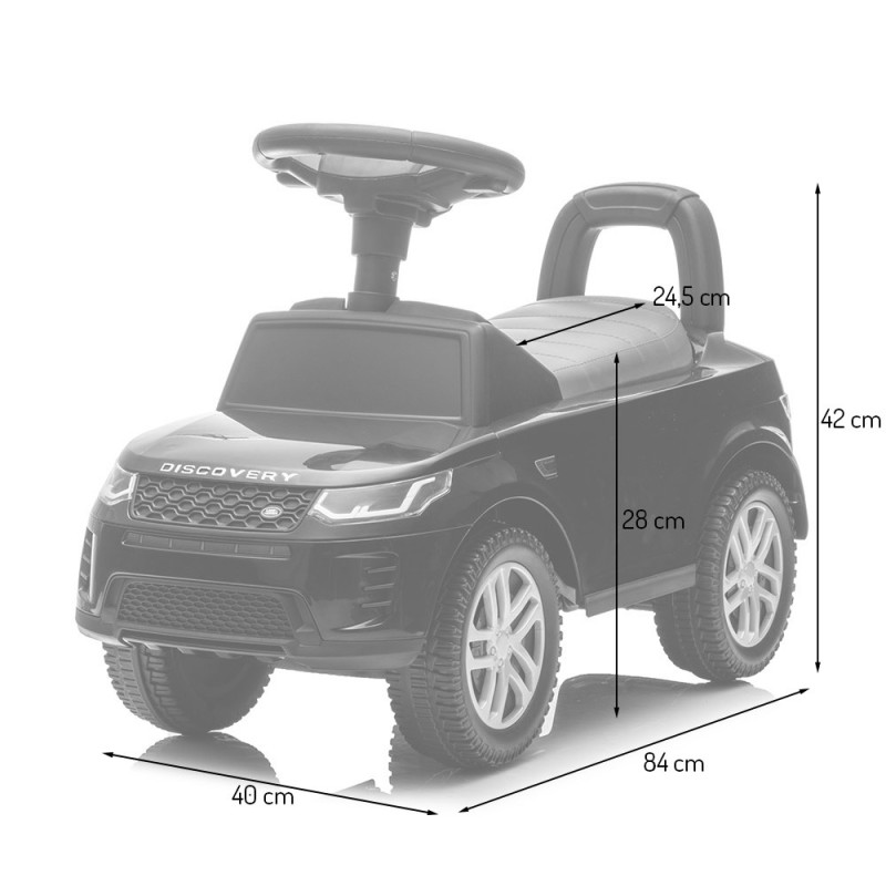 Masinuta pentru copii Land Rover Discovery, plastic, rosu, L.28 cm, BLBK000009-RD