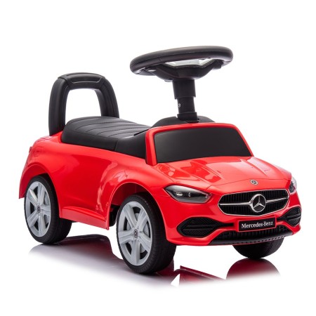 Masinuta copii Mercedes C-Klasse, metal, plastic, rosu, L.28 cm, BLBK000011-RD