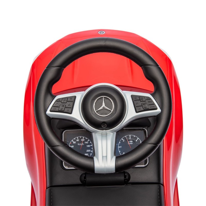 Masinuta copii Mercedes C-Klasse, metal, plastic, rosu, L.28 cm, BLBK000011-RD