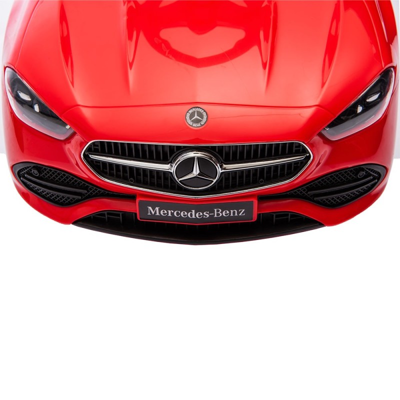 Masinuta copii Mercedes C-Klasse, metal, plastic, rosu, L.28 cm, BLBK000011-RD