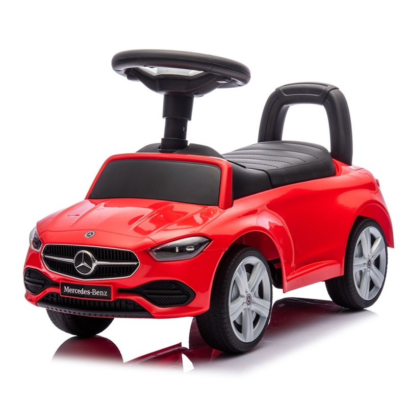 Masinuta copii Mercedes C-Klasse, metal, plastic, rosu, L.28 cm, BLBK000011-RD
