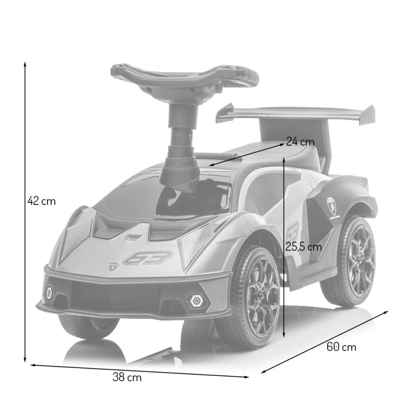 Masinuta pentru copii Lamborghini SCV12, metal, plastic, verde, L.38 cm, BLBK000014-GR