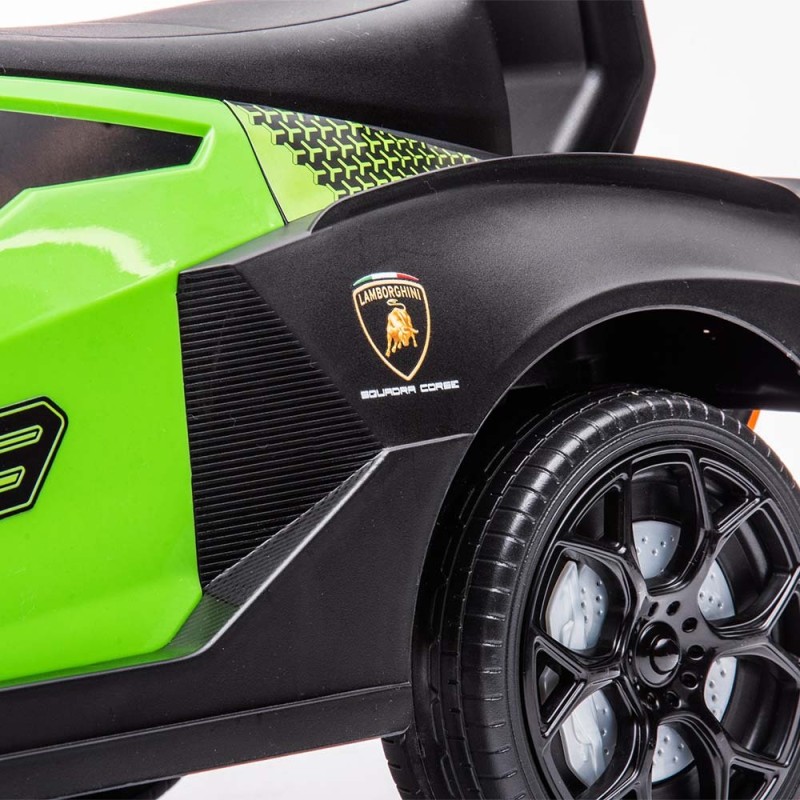 Masinuta pentru copii Lamborghini SCV12, metal, plastic, verde, L.38 cm, BLBK000014-GR