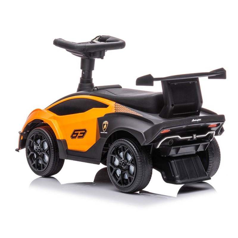 Masinuta pentru copii Lamborghini SCV12, metal, plastic, portocaliu, L.38 cm, BLBK000014-OR