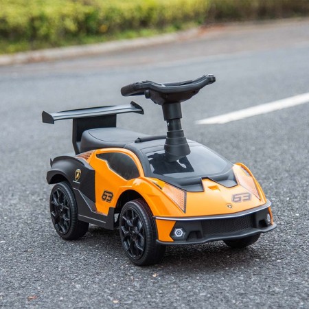 Masinuta pentru copii Lamborghini SCV12, metal, plastic, portocaliu, L.38 cm, BLBK000014-OR