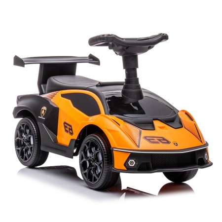 Masinuta pentru copii Lamborghini SCV12, metal, plastic, portocaliu, L.38 cm, BLBK000014-OR