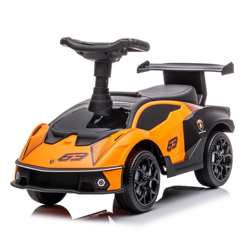 Masinuta pentru copii Lamborghini SCV12, metal, plastic, portocaliu, L.38 cm, BLBK000014-OR