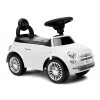 Masinuta copii Fiat 500, metal, plastic, alb, L.28 cm, BLBK000017-WH