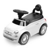 Masinuta copii Fiat 500, metal, plastic, alb, L.28 cm, BLBK000017-WH