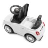 Masinuta copii Fiat 500, metal, plastic, alb, L.28 cm, BLBK000017-WH
