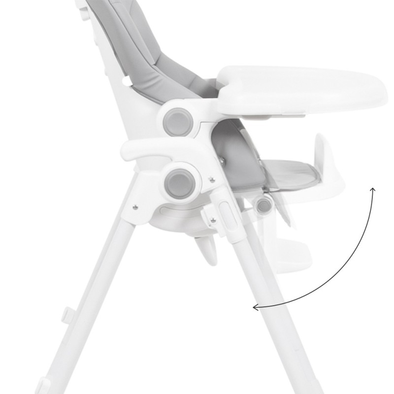 Scaun reglabil pentru bebelusi Alto, plastic, gri, H.111 cm, BNBK000005-GY