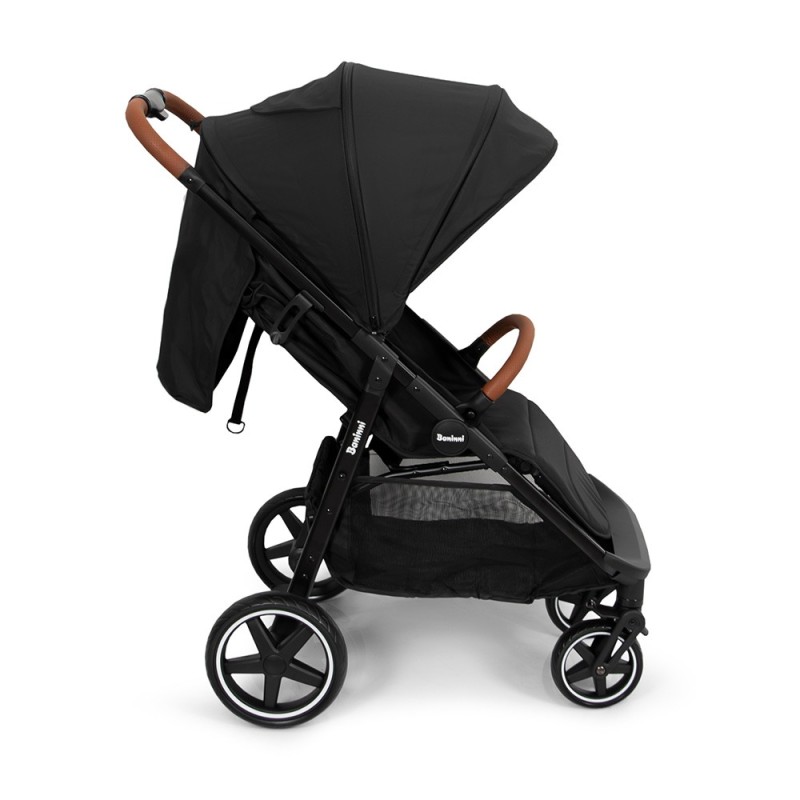 Carucior Ditta, metal, plastic, poliester, negru, L.56 cm, BNBK000007-BK