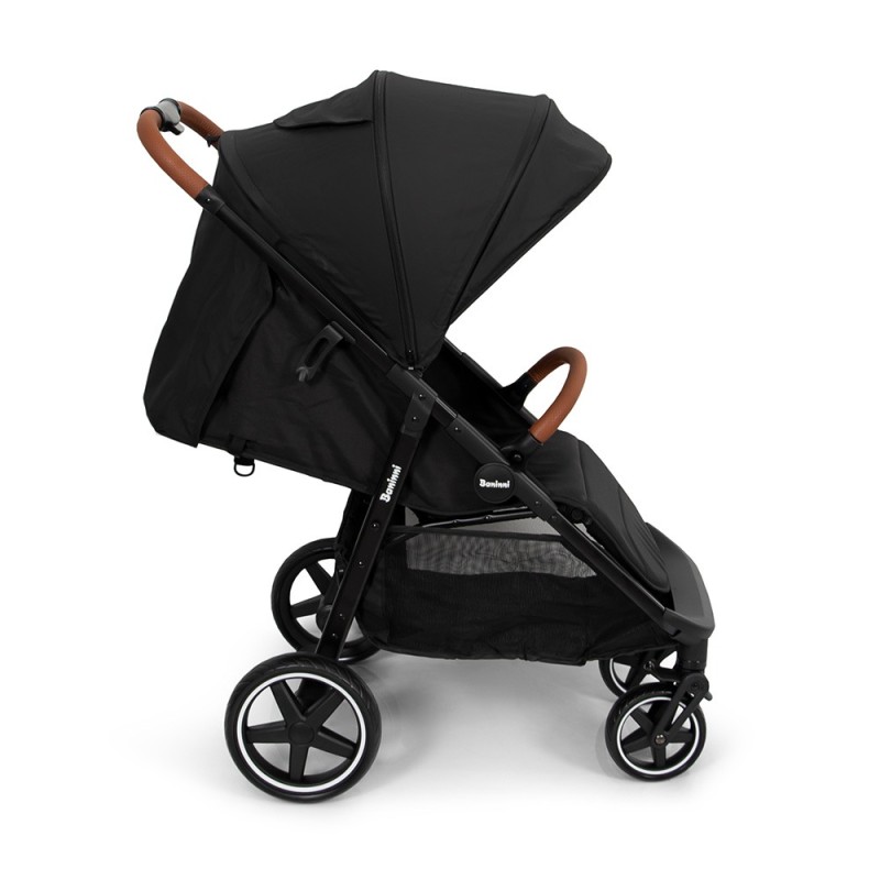 Carucior Ditta, metal, plastic, poliester, negru, L.56 cm, BNBK000007-BK
