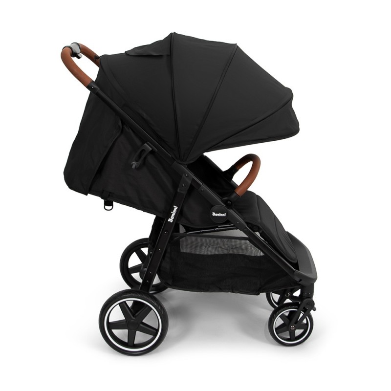 Carucior Ditta, metal, plastic, poliester, negru, L.56 cm, BNBK000007-BK