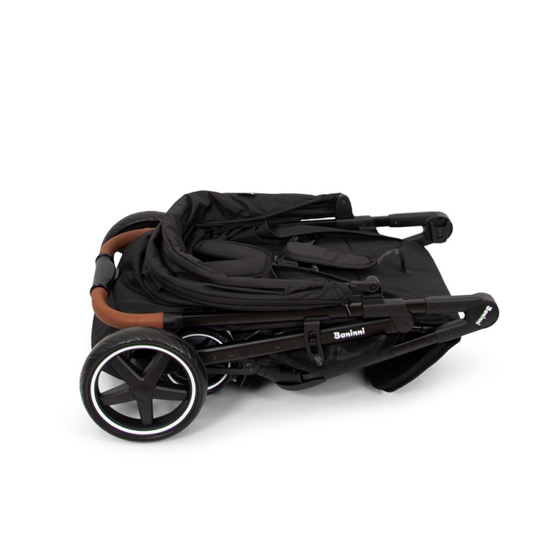 Carucior Ditta, metal, plastic, poliester, negru, L.56 cm, BNBK000007-BK