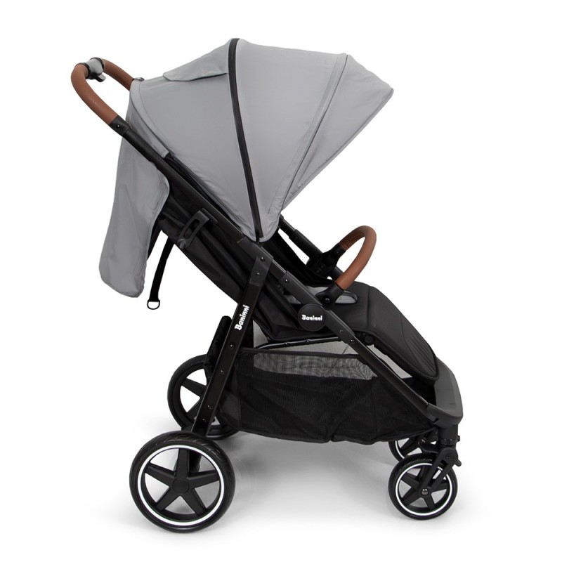 Carucior Ditta, metal, plastic, poliester, gri, L.56 cm, BNBK000007-GY
