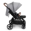 Carucior Ditta, metal, plastic, poliester, gri, L.56 cm, BNBK000007-GY