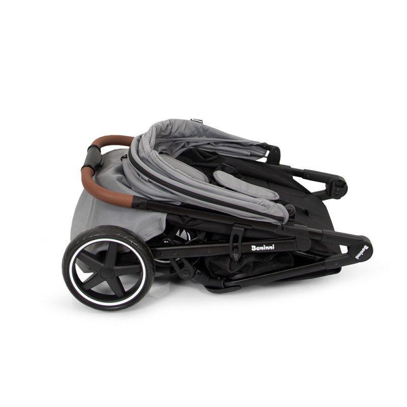 Carucior Ditta, metal, plastic, poliester, gri, L.56 cm, BNBK000007-GY
