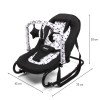 Balansoar pentru bebelusi Stelano, metal, plastic, poliester, negru, L.42 cm, BNBK000010-BKWH