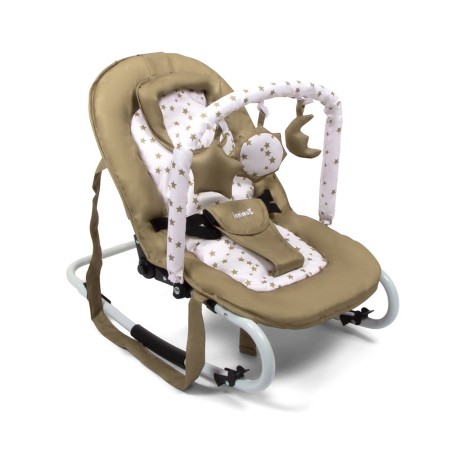 Balansoar pentru bebelusi Stelano, metal, plastic, poliester, bej, L.42 cm, BNBK000010-TP