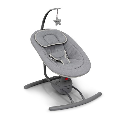 Balansoar pentru bebelusi Sereno, metal, plastic, poliester, gri inchis, H.80 cm, BNBK000012-DGY