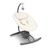 Balansoar pentru bebelusi Sereno, metal, plastic, poliester, alb, H.80 cm, BNBK000012-WH