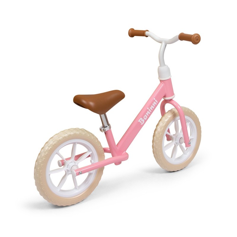 Bicicleta copii Lola, metal, plastic, roz/alb, L.40 cm, BNBK000028-PK