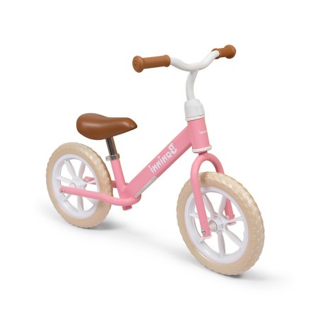 Bicicleta copii Lola, metal, plastic, roz/alb, L.40 cm, BNBK000028-PK