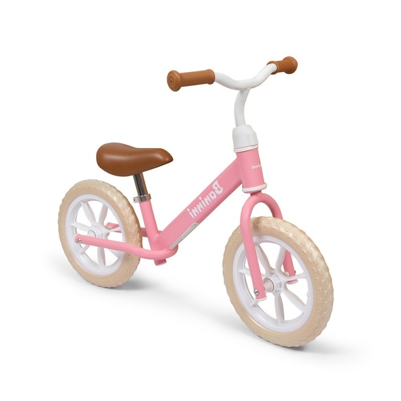 Bicicleta copii Lola, metal, plastic, roz/alb, L.40 cm, BNBK000028-PK