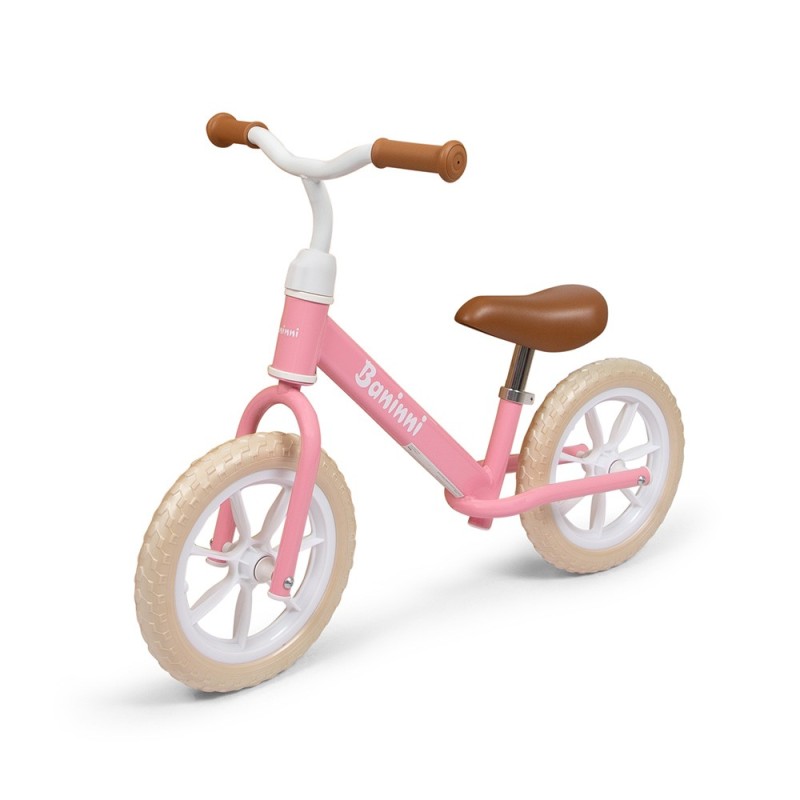 Bicicleta copii Lola, metal, plastic, roz/alb, L.40 cm, BNBK000028-PK
