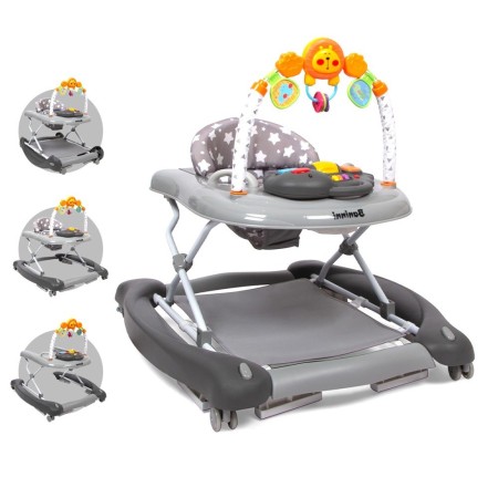Premergator pentru bebelusi Maya, metal, plastic, gri, L.65 cm, BNBK000029-GY