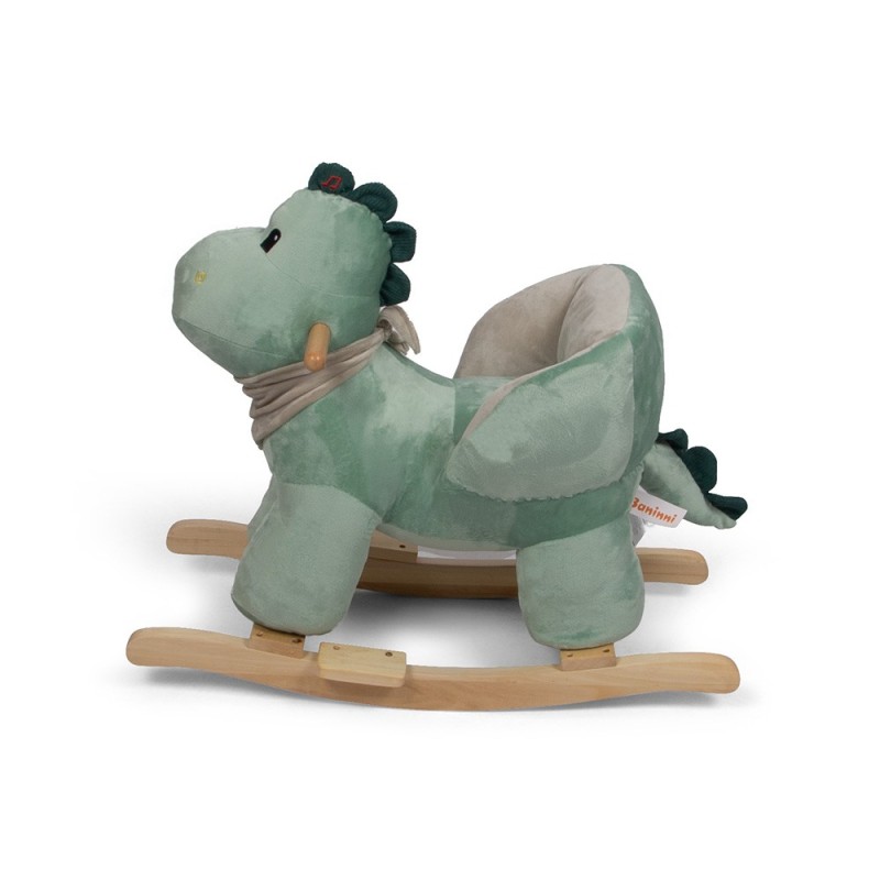 Balansoar copii Banini, lemn, material textil, verde, L.35 cm, BNBK000030-DINO